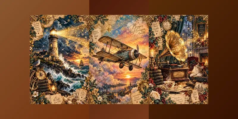 Vintage Whimsical Junk Journal Art
