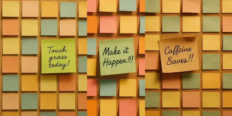 11 Vintage Sticky Notes generated by undefined