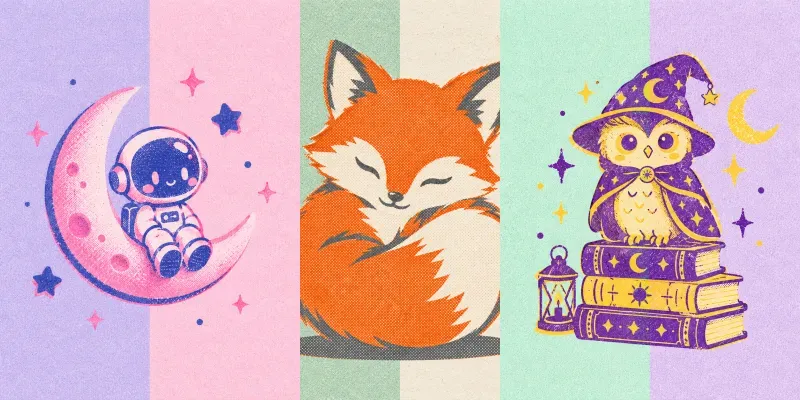Whimsical Riso Pastel Pop Art