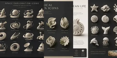 Organic Lineless Sculptural Icon Systems generated by chatgpt-image