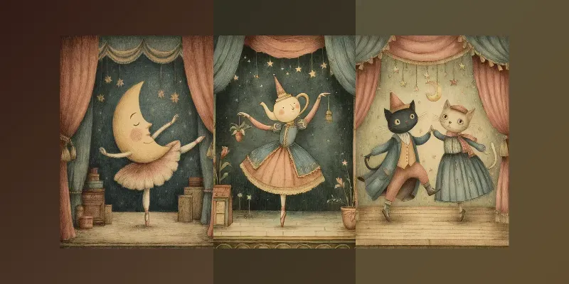 Surreal Ballet Junk Journals generated by undefined