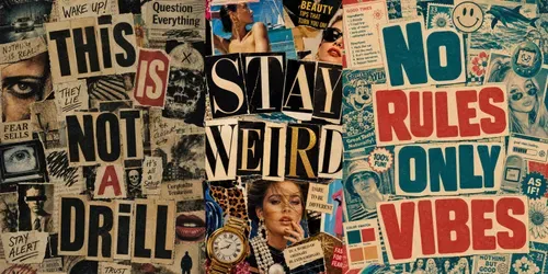 Vintage Magazine Ransom Posters generated by chatgpt-image