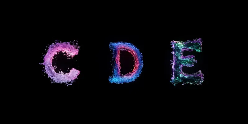 Underwater 3D Liquid Typographies generated by undefined