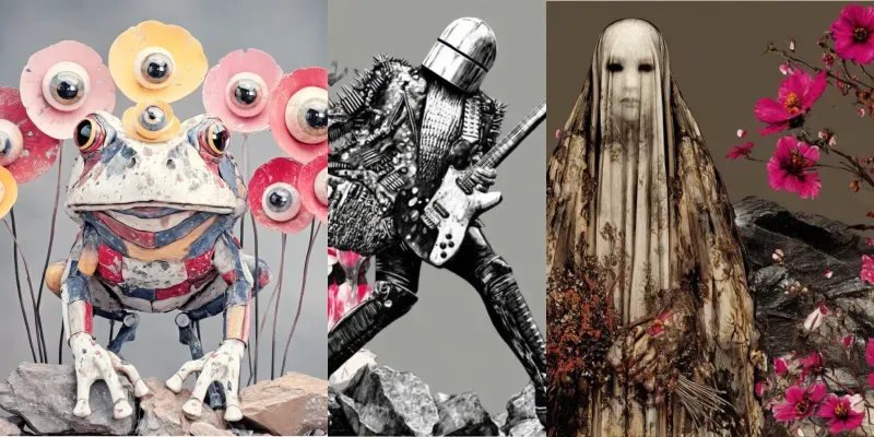 Ethereal Pink Stone Melancholy Art generated by undefined