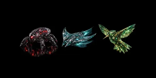 Futuristic 3D Gaming Stickers Png generated by chatgpt-image