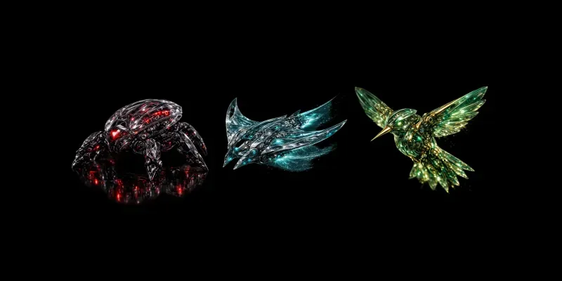 Futuristic 3D Gaming Stickers Png generated by undefined