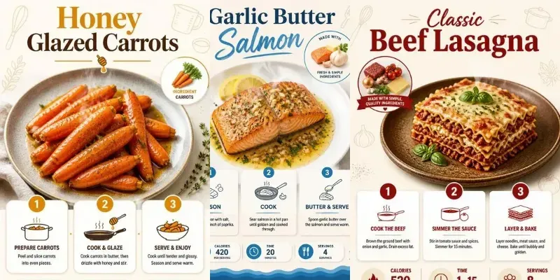 Modern Recipe Infographic Template generated by undefined