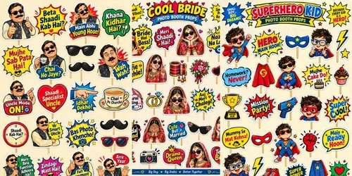 Funny Quote Photo Booth Props generated by chatgpt-image