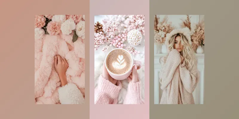Minimalist Pink Lifestyle Photographs generated by undefined