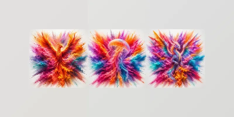 Vibrant Abstract Color Burst Style generated by undefined