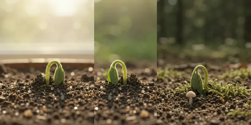 Cinematic Macro Seedling Growth Videos