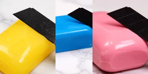 ASMR Soap Carving Satisfying Curls generated by veo