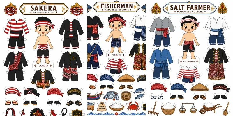 Madurese Paper Doll Generator generated by undefined