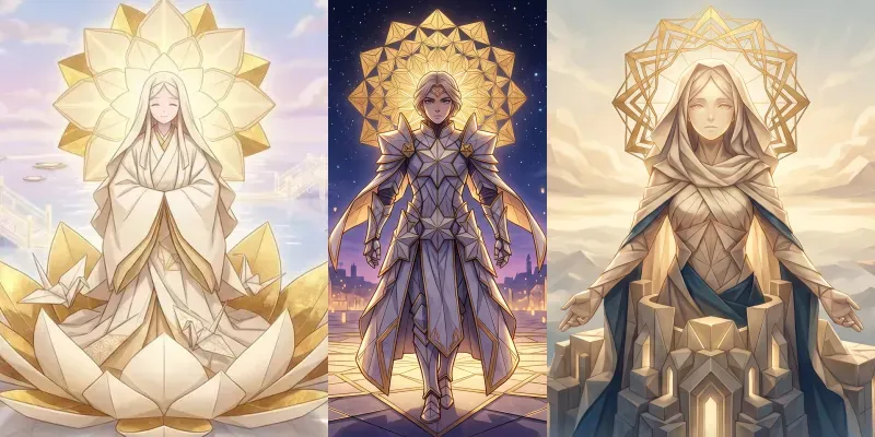 Folded Saint Anime Origami Worlds