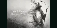 Double Exposure Black And White Art midjourney prompt mini thumbnail