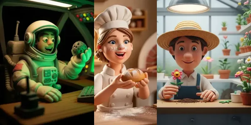 Whimsical Claymation Worlds generated by undefined