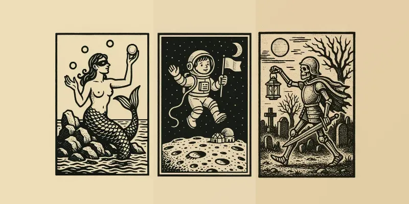 Vintage Block Print Logo Art Designs generated by undefined