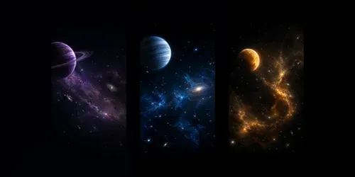 Deep Space Planet Wallpapers generated by chatgpt-image