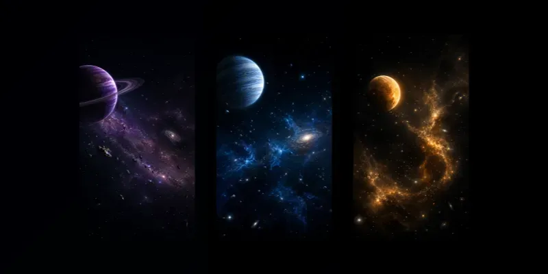 Deep Space Planet Wallpapers generated by undefined