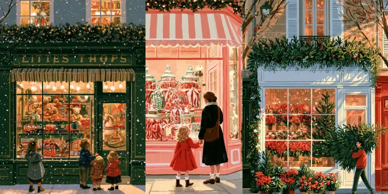 Vintage Christmas Shop Generator