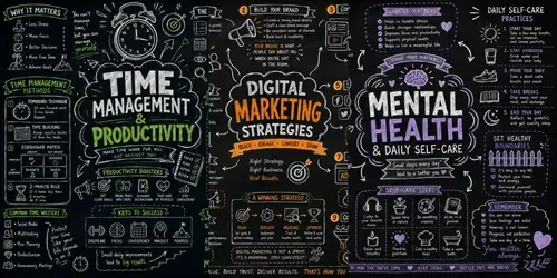 Chalkboard Sketch Infographics generated by chatgpt-image