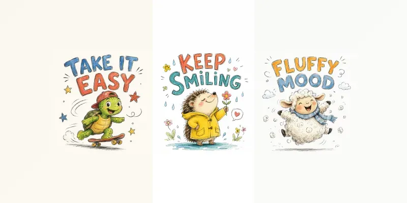 Funny Character Sketch Posters generated by undefined