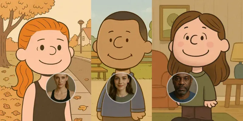 Peanuts Style Portrait Prompt generated by undefined