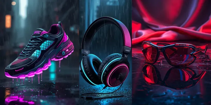 Cyberpunk Product Neon Photography generated by undefined