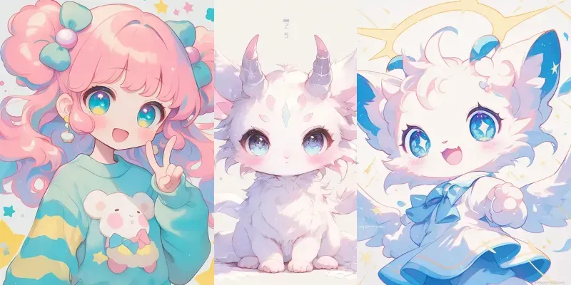 Cute Mascot Characters generated by undefined