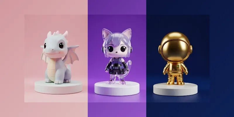 3D Cute Blind Box Toys generated by undefined