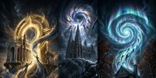 Epic Supernatural Horror Poster Art generated by gemini-image