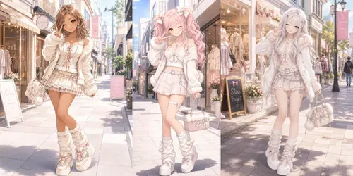 Shiro Gyaru Makeup Scenes generated by chatgpt-image