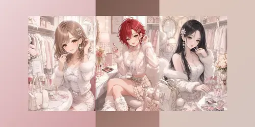 Shiro Gyaru Makeup Scenes generated by chatgpt-image