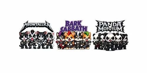 Chibi Rock Animal Bands generated by chatgpt-image