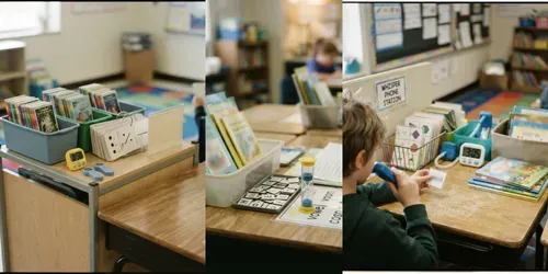 Reading Fluency Station Photo Builders generated by gemini-image