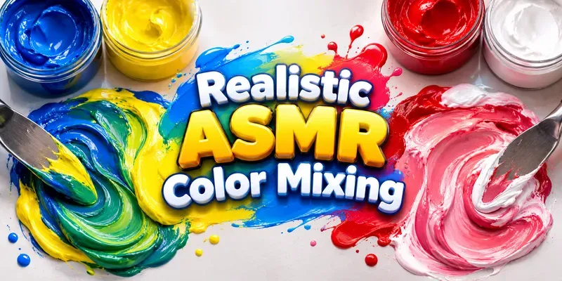 Realistic ASMR Color Mixings