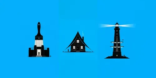 Minimal Symbolic Cinema Posters generated by chatgpt-image