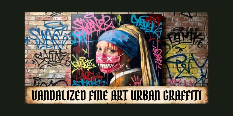 Vandalized Fine Art Urban Graffiti generated by undefined