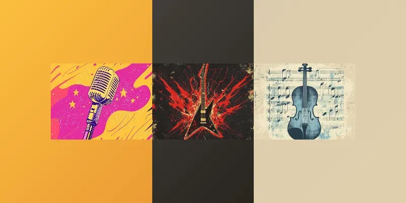 Creative Music Poster Designs generated by undefined
