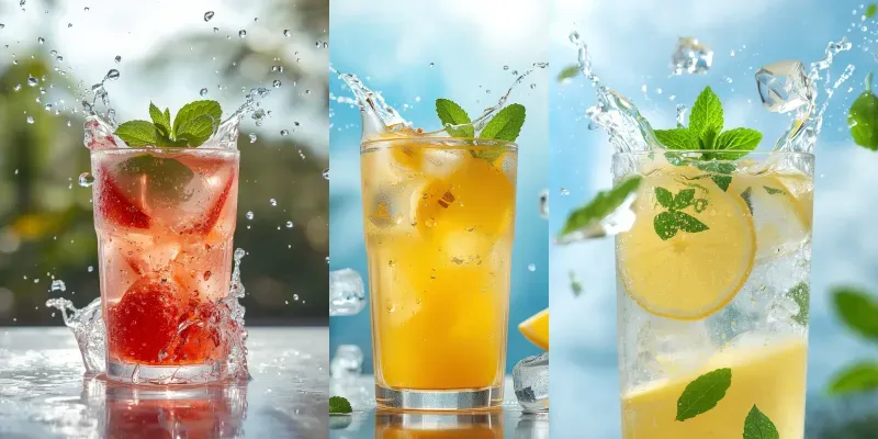 Summer Refreshing Drinks Photography generated by undefined
