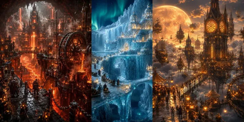 Cinematic Miniature Worlds generated by undefined