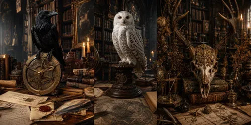 Gothic Library Relics generated by chatgpt-image