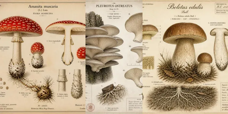 Mushroom Botanical Generator generated by undefined