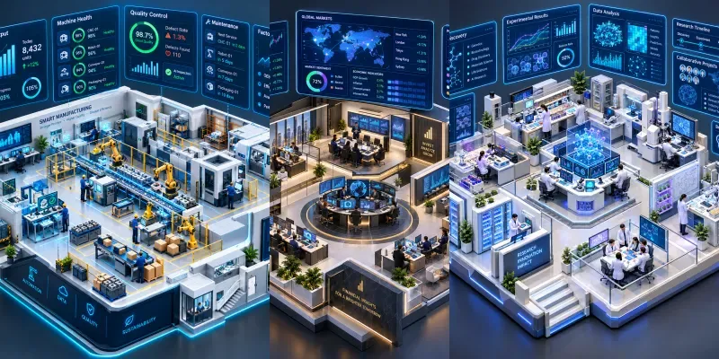 3D Business Workflow Dioramas