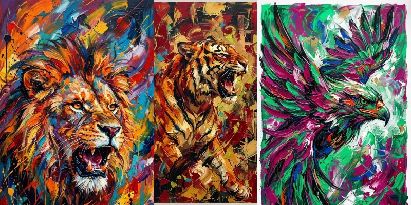 Expressionist Animal Poster Generator generated by undefined