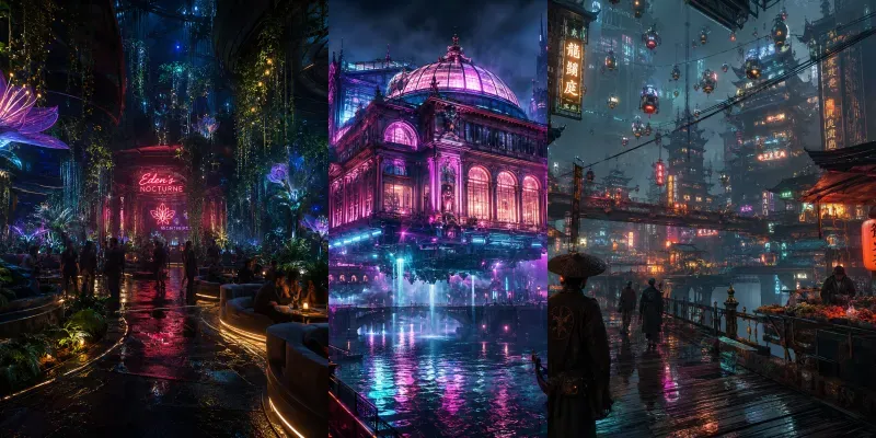 Neon Noir Dreamscapes generated by undefined