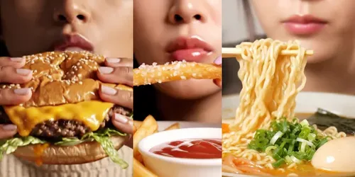 Realistic Mukbang ASMR Videos generated by veo