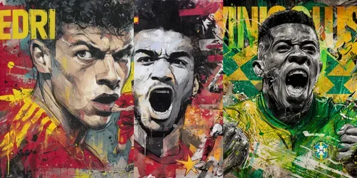 Urban Football Graffiti Portrait Art generated by midjourney