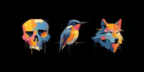 Expressionist Merch Art generated by midjourney
