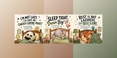 Cozy Cartoon Goodnight Posters generated by chatgpt-image